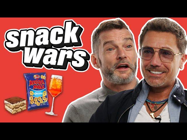 Gino D'Acampo & Fred Sirieix Rate Italian and French Snacks | Snack Wars