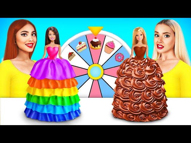 Rich vs Poor Cake Decorating Challenge | Expensive VS Cheap Chocolate by RATATA POWER