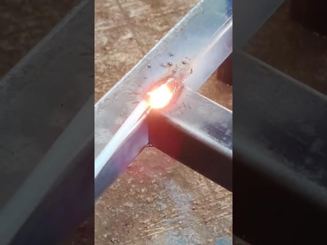 Good Welding on Thin Square Pipe 0.8 #weldingbeginner #welding #stickwelding #tigweld #weld #diy