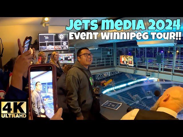 WALKING THROUGH WINNIPEG JETS MEDIA EVENT BEHIND THE SCENES TOUR!! ️ [4K]