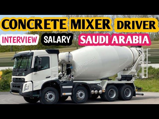 concrete mixer truck job in Saudi Arabia mixture Volvo Saudi Arabia drive| Pakistani Youtuber 34Info