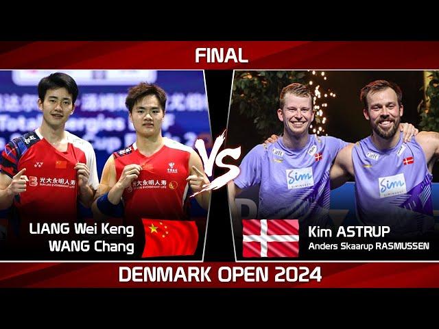 FINAL | LIANG Wei Keng WANG Chang vs Kim ASTRUP Anders Skaarup RASMUSSEN Denmark Open 2024 Badminton