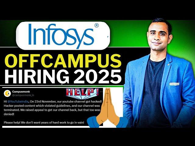 Infosys Off-Campus Hiring | Batch 2025 | Please help - Its urgent