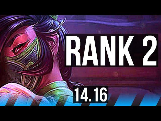 AKALI vs YASUO (MID) | Rank 2, Rank 1 Akali, 10/1/3, Legendary | NA Challenger | 14.16