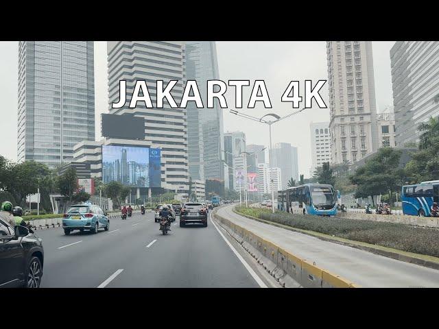 Driving Jakarta 4K - Skyscraper Highways - Indonesia