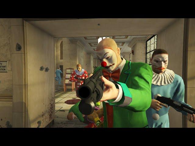 GTA 5 NPC Wars 138 - LSPD VS Clown (Pistol and Shotgun)