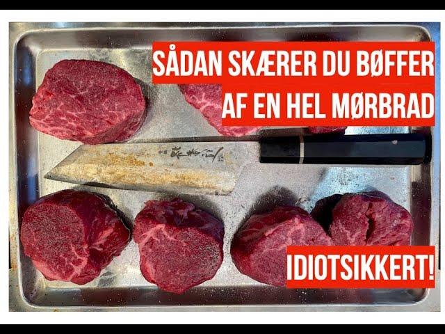 Sådan skærer du bøffer af en hel mørbrad!