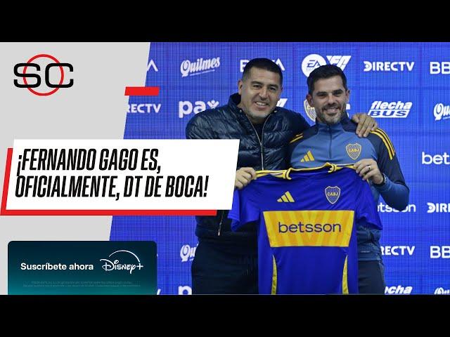 GAGO EN SU PRESENTACIÓN OFICIAL COMO DT DE BOCA: "ME LLAMARON RECIÉN EL MARTES PASADO"