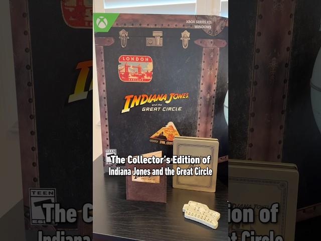 Indiana Jones Collector’s Edition has a globe with hidden storage! #indianajones #unboxing #xbox #pc