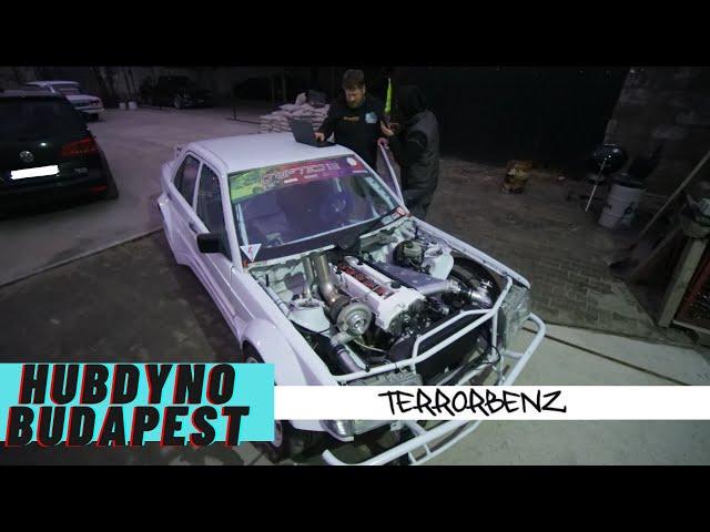 HUBDYNO BUDAPEST - A TERRORBENZ már nem füstöl? | Magyar Tomi M104 turbo project