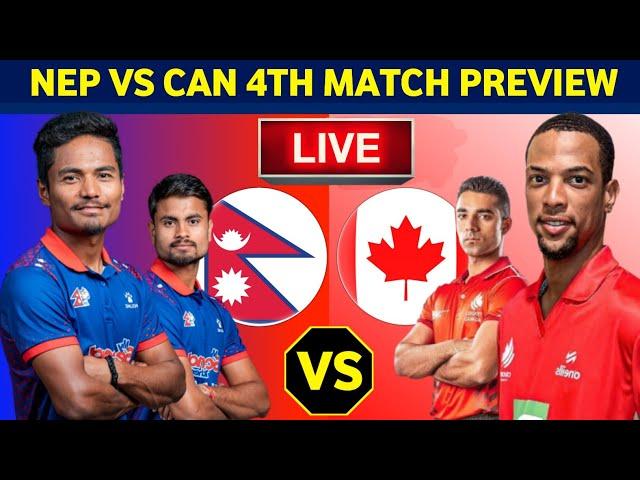 Nepal vs Canada Live Details & Match Preview | H2H | Icc Cricket World Cup League 2 | Nep vs Canada