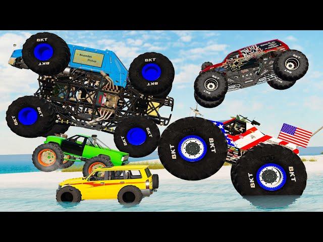 Monster Trucks Mud Battle #35 - Beamng drive