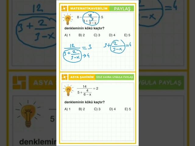 Rasyonel sayılar da pratik yöntem