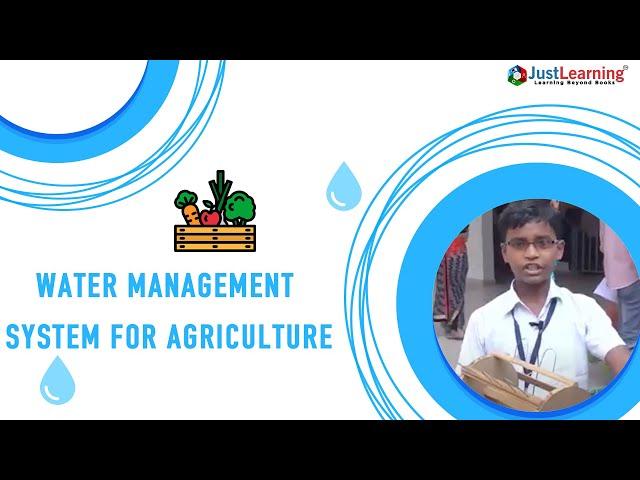 Water Is A Vital Resource To Improve Agricultural Production Conserve It | Just Learning