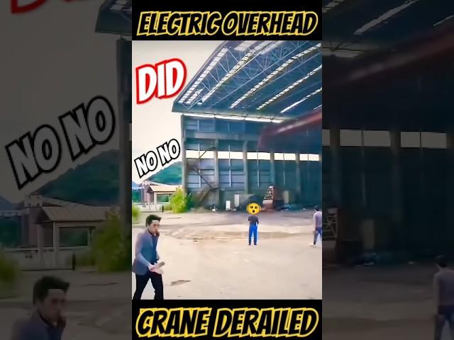 Electric Overhead crane Derailed #shortsfeed