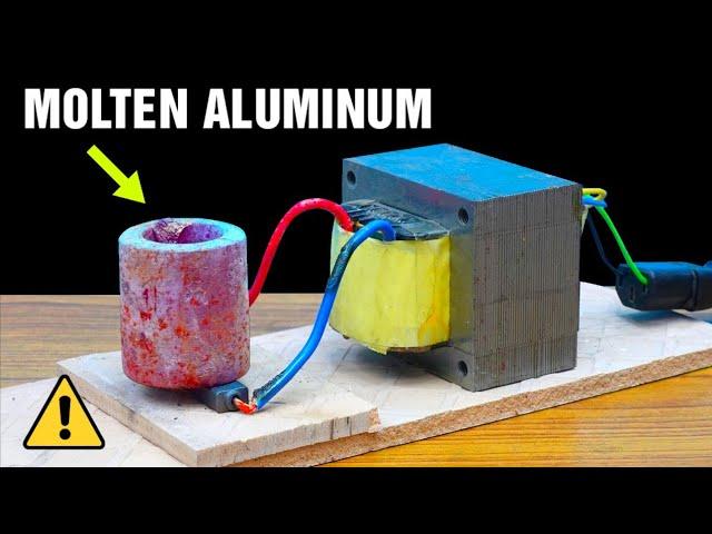 Aluminum Casting with UPS Transformer - No Induction Heater