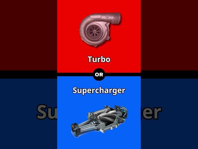 Turbo vs Supercharger #turbo #supercharged #supercharger #car #engine #shorts #v6 #v8