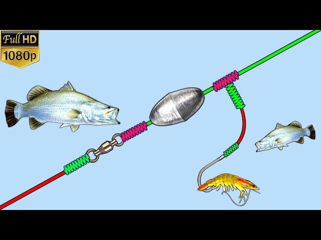 How to tie fishing knot two hook for deep sea fishing