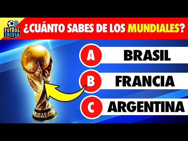 ¿Cuánto Sabes de los Mundiales?  Quiz de Fútbol Nivel Difícil 