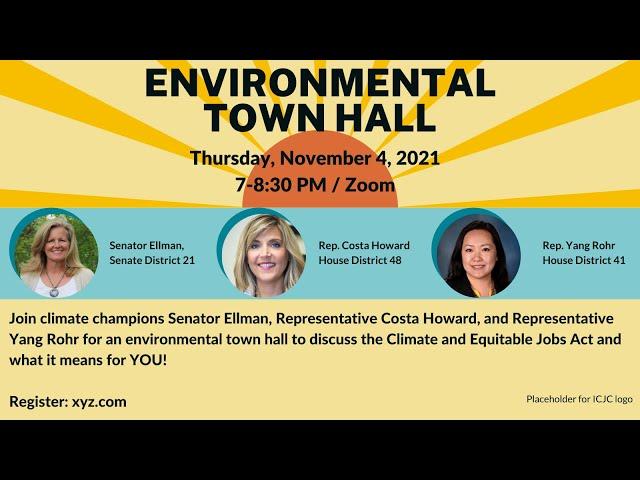 Climate and Equitable Jobs Act Town Hall 11-2-21