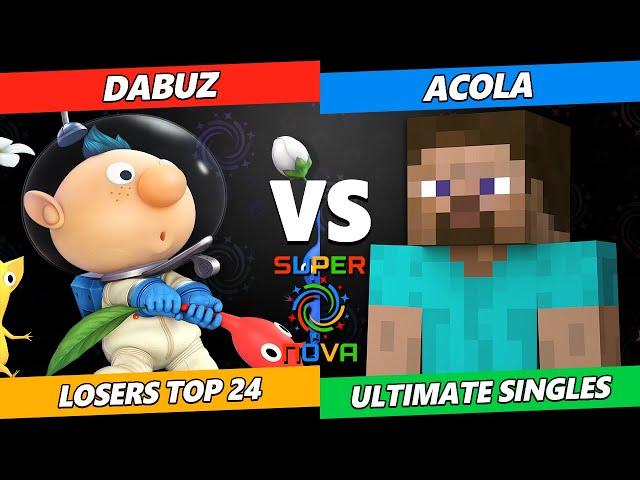 Supernova 2024 - Dabuz (Olimar) Vs. acola (Steve) - Smash Ultimate Tournament