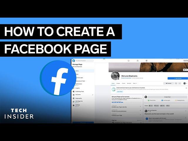 How To Create A Facebook Page