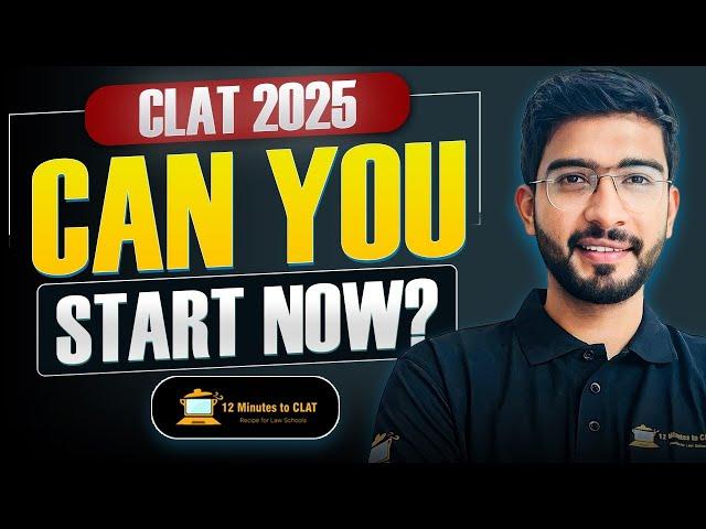 CLAT 2025: Is It Possible to Start Now? I How to Start and Ace I Keshav Malpani