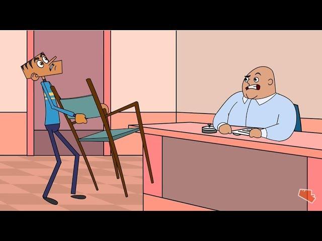 Suppandi In The Interview - When Suppandi Heckled The Interviewer - Cartoon Stories - Funny Cartoons