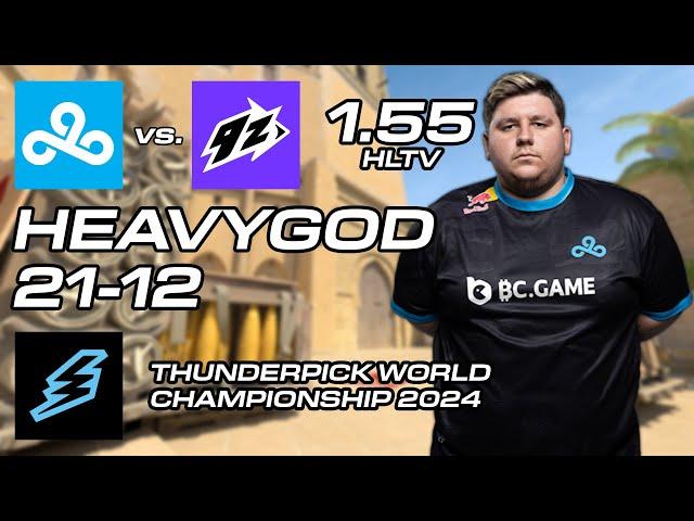 HeavyGod vs 9z (21-12) - MIRAGE - Thunderpick World Championship 2024 - CS2 DEMO POV