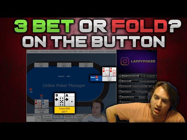 Poker Strategy - 3 Bet or fold from the button?