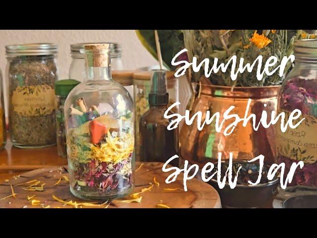 Summer Sunshine Spell Jar || DIY Altar Decoration