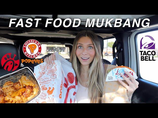 trying WEIRD fast food orders  chatty mukbang vlog