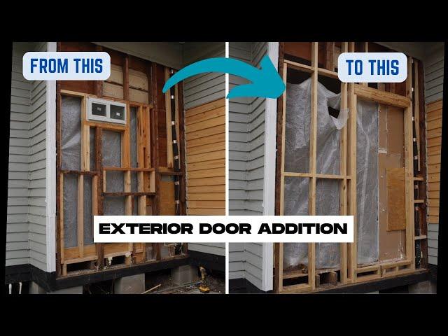 DIY How To Add a New Exterior Door to Old Home