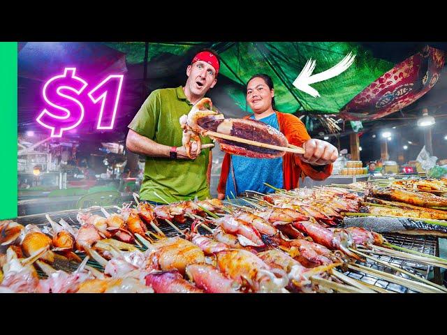 Cambodia’s $1 Seafood Chef vs $180 Seafood Chef!!