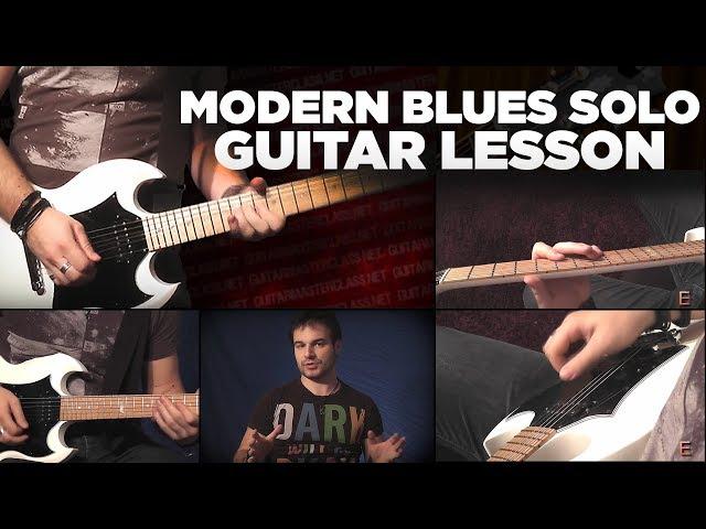 Guitar Lesson Step-by-step: Modern Blues Solo - 4