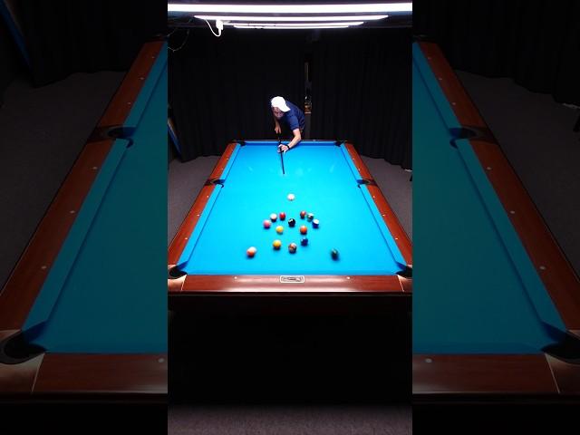 Perfect 8-ball pool break #8ballpool #billiards #funny #tricks