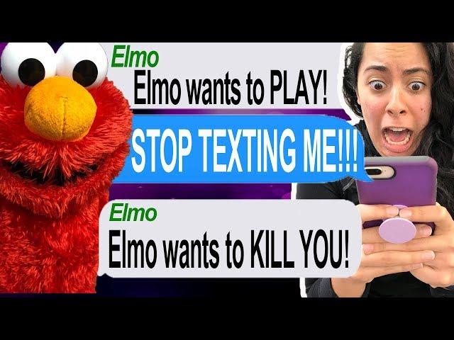 Texting Tickle Me Elmo!!! *HE TRIED TO KILL ME!!!*