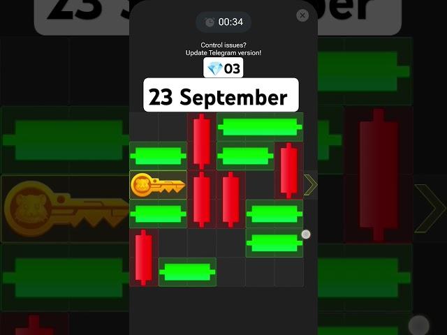 Key 03! 23September how to solve mini game PUZZLE in hamster Kombat (100%) !!23September mini game