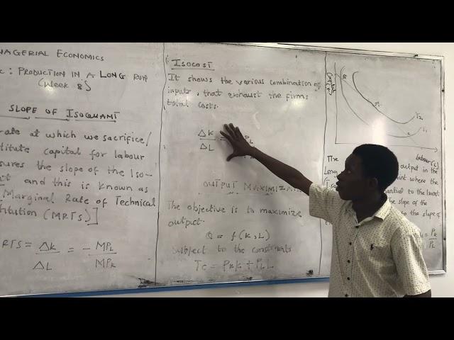 MANAGERIAL ECONOMICS(Long Run Production--- WEEK 8)