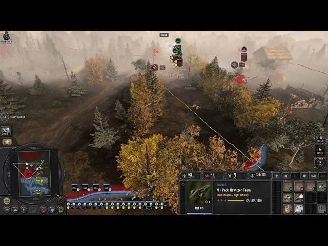 Company of Heroes 3 (CoH3) - Red Ball Espresso map (2 vs. 2 CPU Expert)