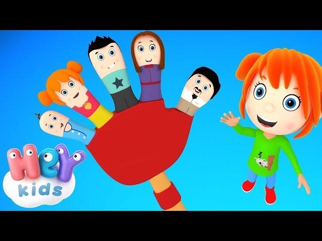 La Famille Des Doigts  Papa Doigt | Comptine pour Bébé - HeyKids