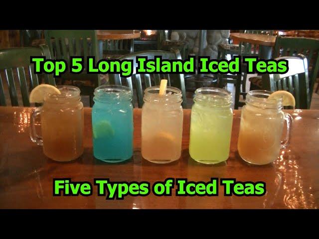 Top 5 Long Island Iced Teas  Easy Alcohol Iced Tea Cocktails Drinks  Part 3  Five Types of Iced Teas