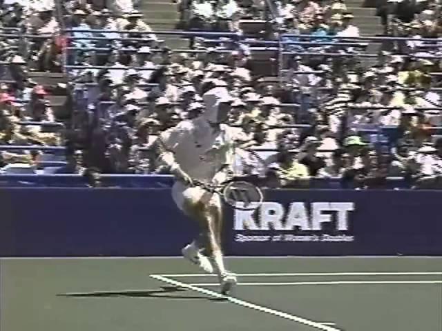 Ivan Lendl and Stefan Edberg nasty trick shots