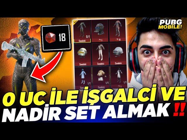 0 UC İLE İŞGALCİ VE NADİR SETLERİ ALMAK İÇİN BÜYÜK RİSKE GİRDİM?? PUBG Mobile