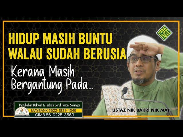 Makin Berusia Makin Buntu dengan Ujian Kehidupan