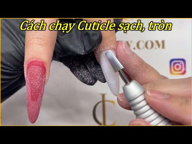 Chạy máy bao sạch, tròn cuticle, ko đau tay khách | Christine Lam