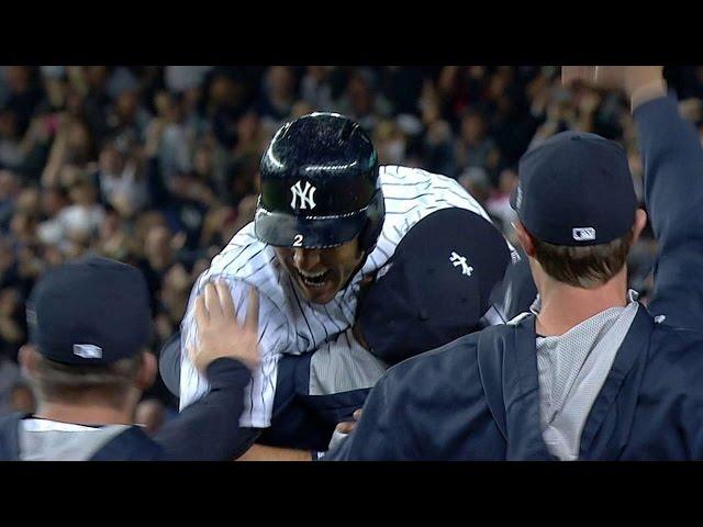 Derek Jeter gets walk-off hit in final home game