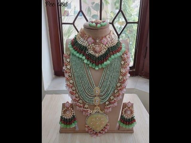 Latest bridal jewellery 2024 | latest collection of bridal necklace set | jewellery design#fancy#new