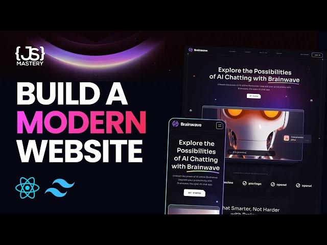 Build and Deploy a Fully Responsive Website with Modern UI/UX in React JS with Tailwind