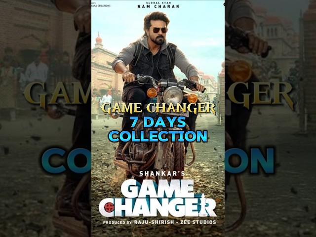 Game Changer 7 days collection || Box office collection #shorts